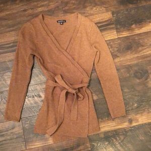 Tan wrap sweater